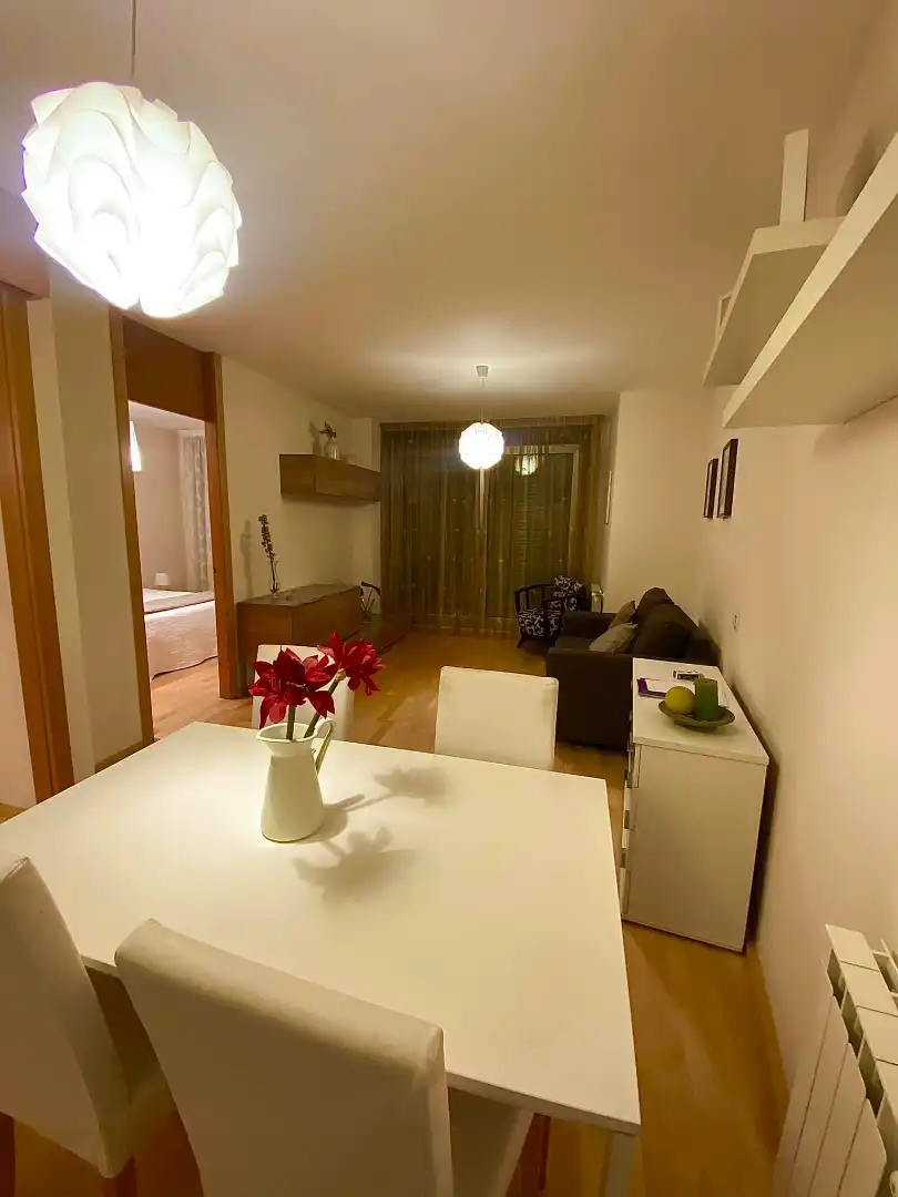 Sala d'estar de Pis en venda en Torrelavega  amb Calefacció, Parquet i Moblat