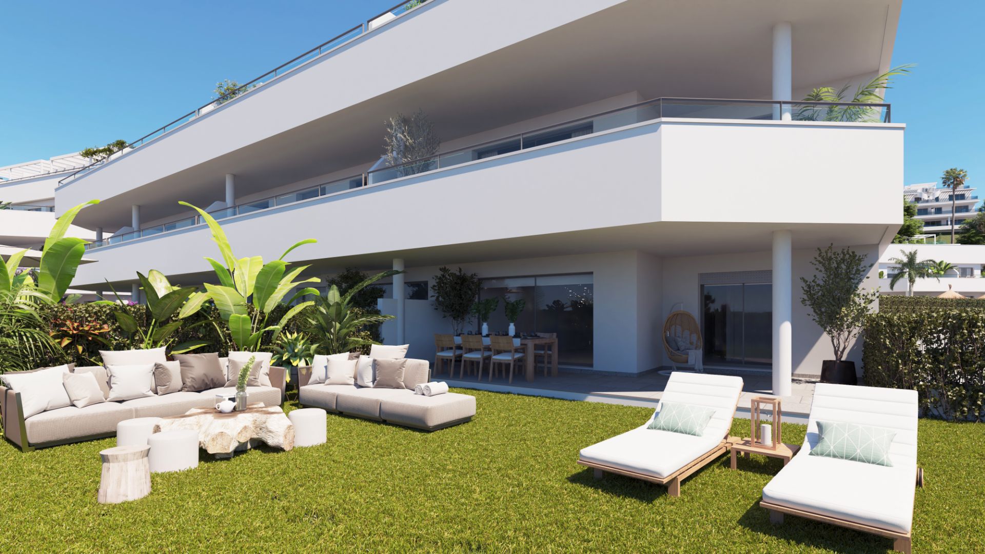 Terrace of Duplex for sale in Estepona  with Air Conditioner, Heating and Private garden