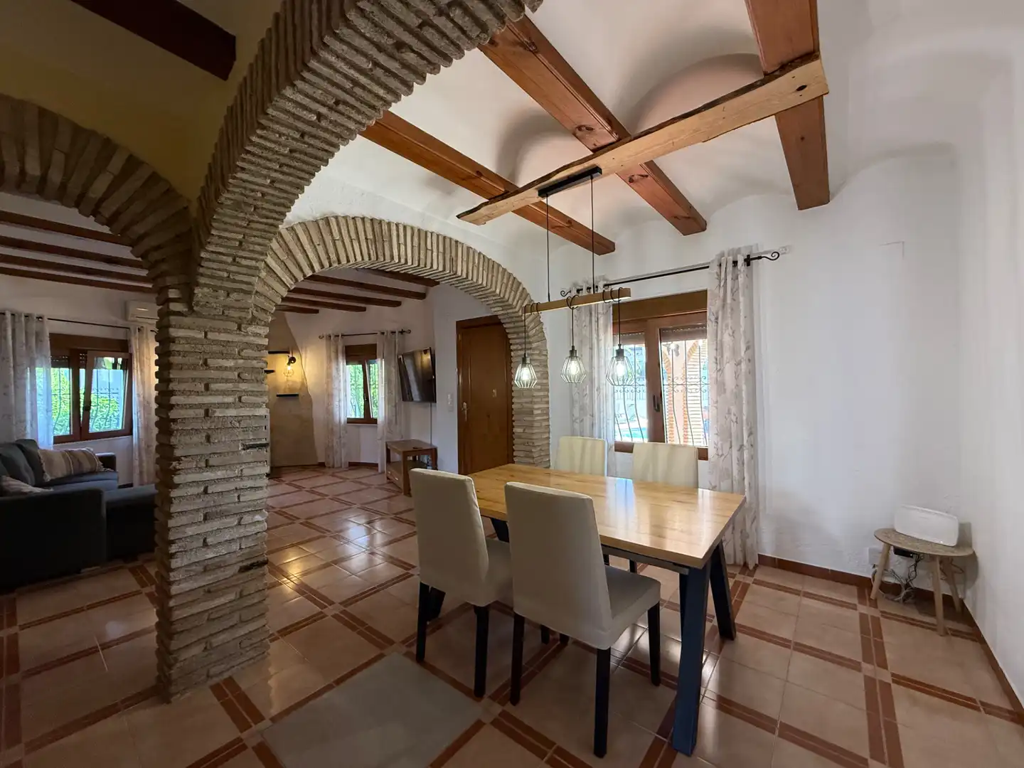 Dining room of Houses for rent in Dénia  with Air Conditioner, Heating and Private garden