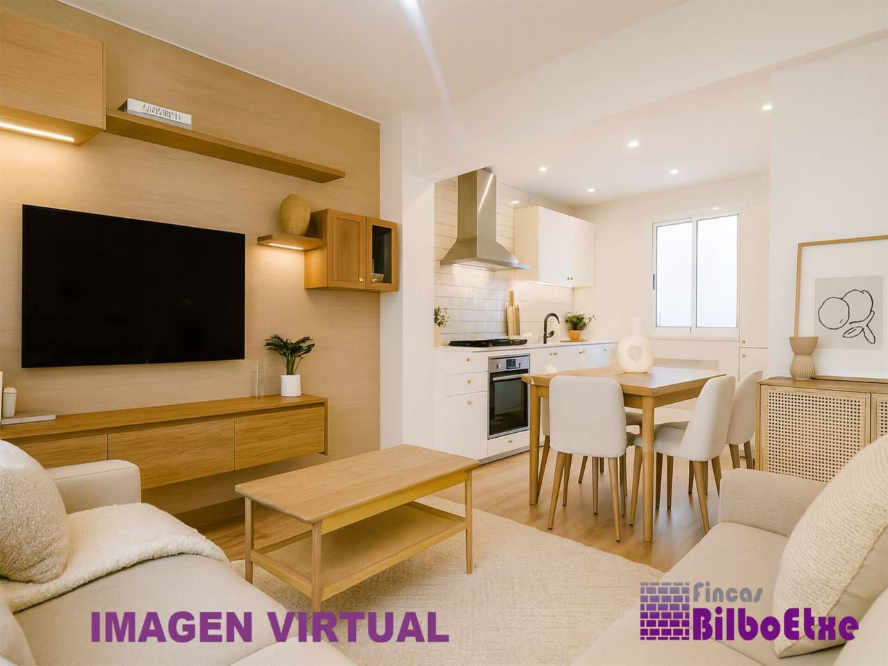 Sala d'estar de Pis en venda en Bilbao  amb Calefacció