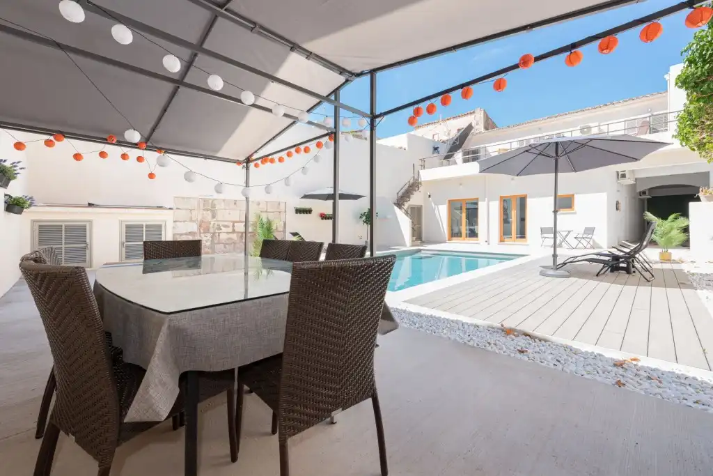 Terrassa de Finca rústica en venda en Sa Pobla amb Aire condicionat, Jardí privat i Terrassa