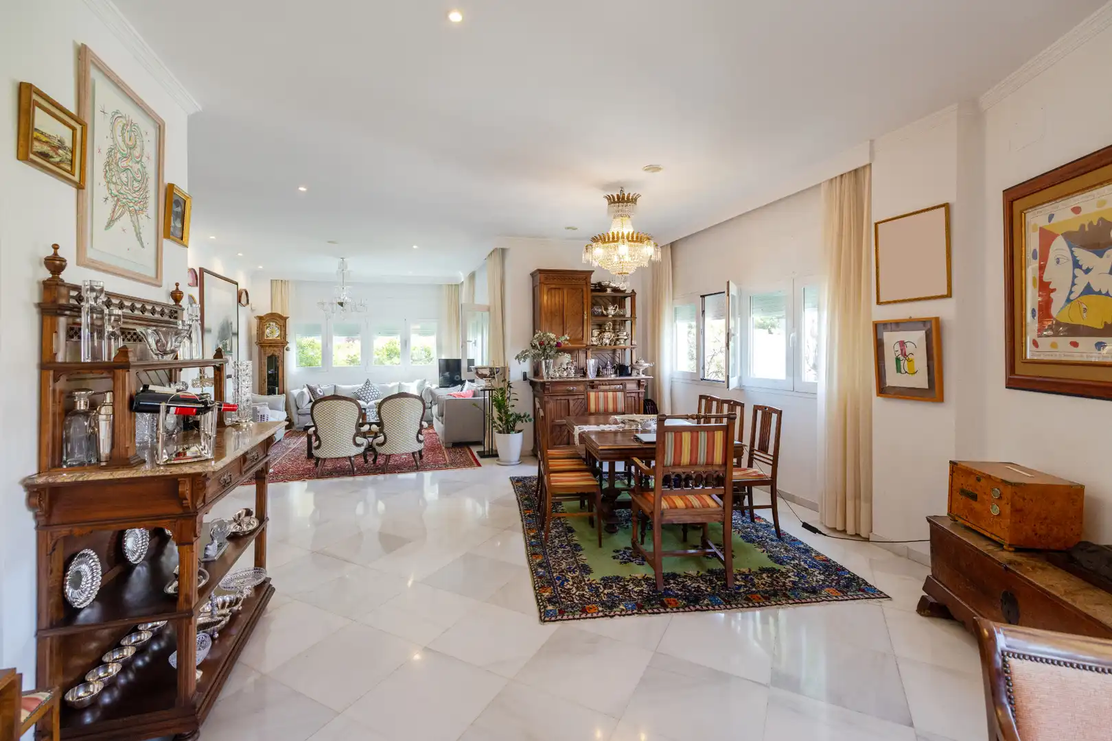 Comedor de Casa adosada en venta en Málaga con Aire acondicionado, Calefacción y Jardín privado