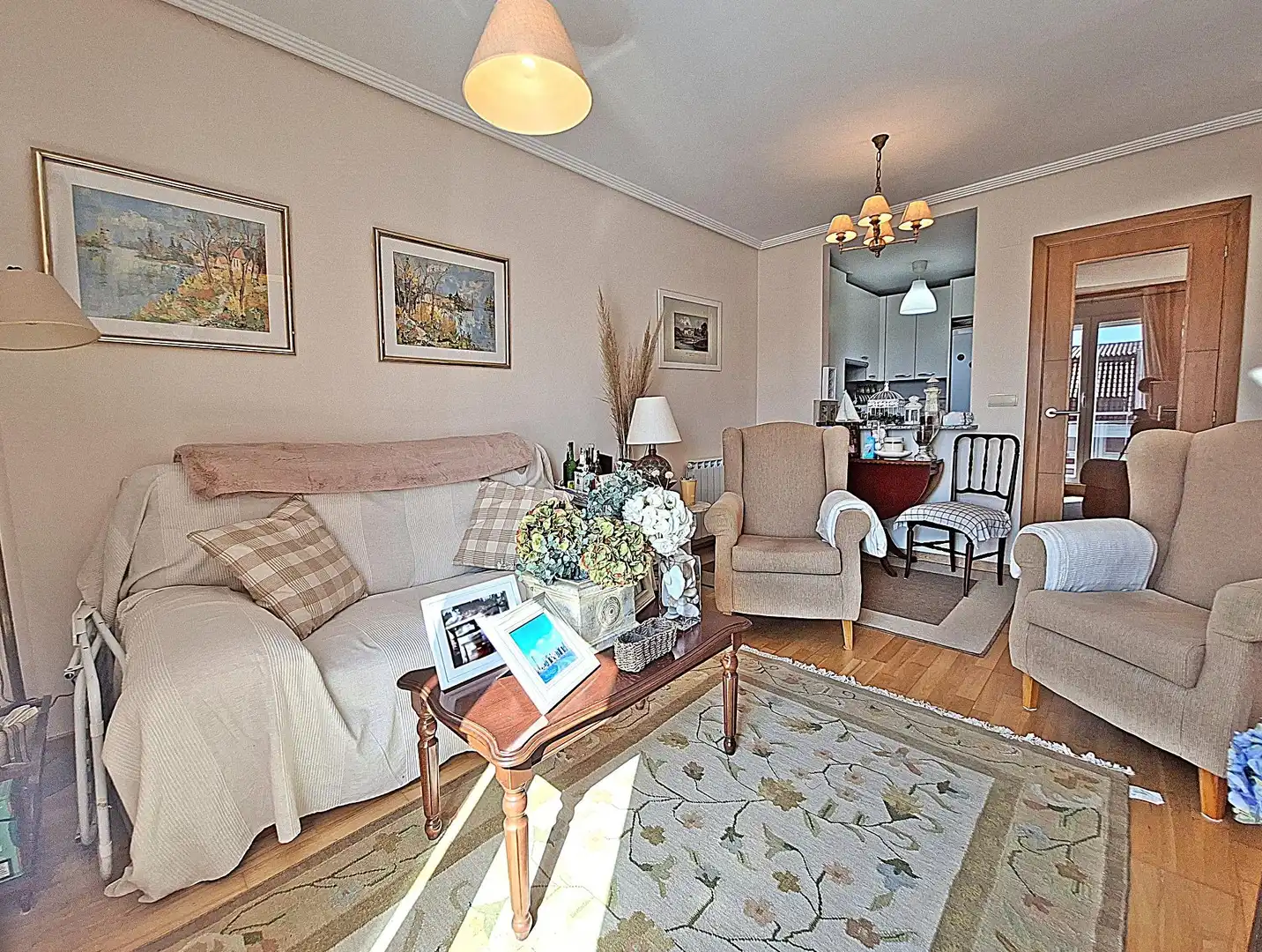 Living room of Flat for sale in Vilagarcía de Arousa  with Heating, Private garden and Terrace