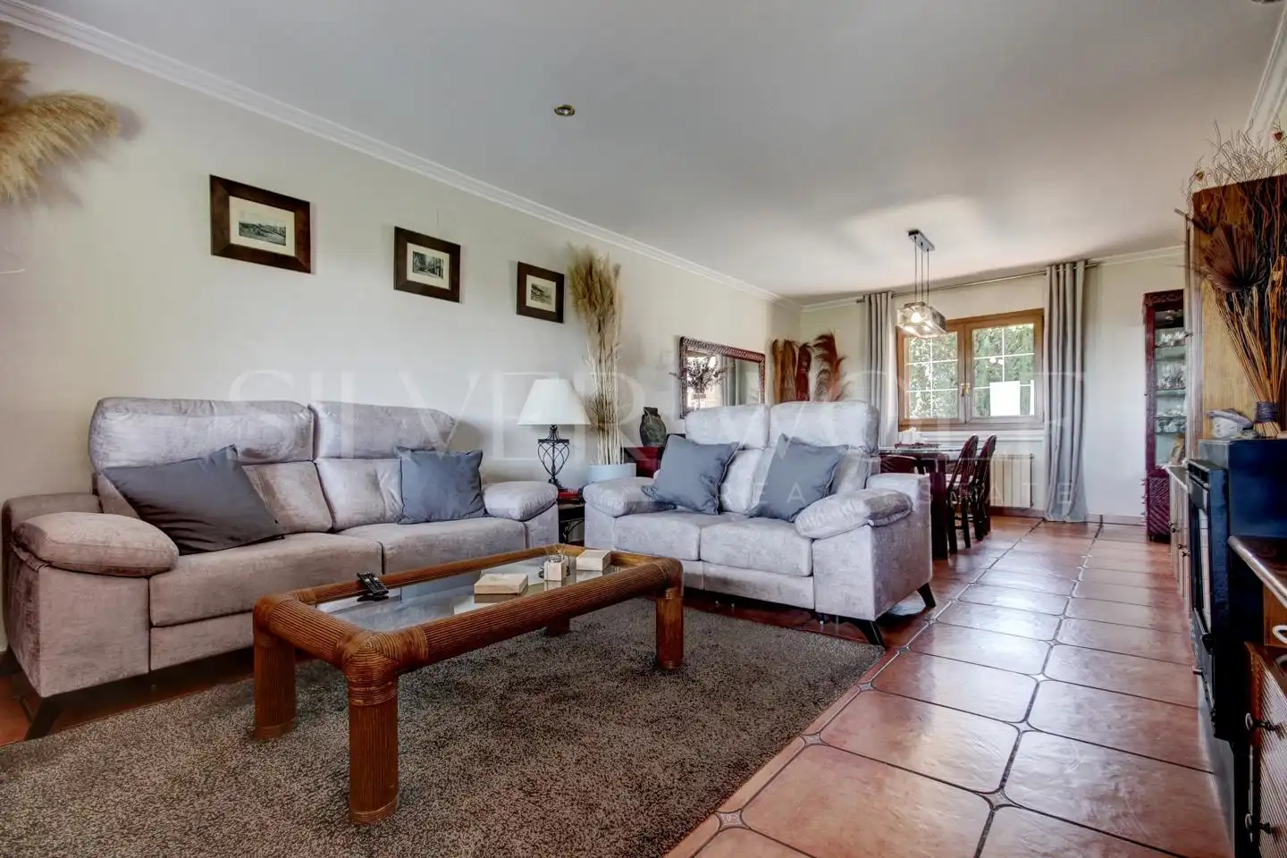 Sala d'estar de Casa o xalet en venda en Argentona amb Aire condicionat, Calefacció i Jardí privat