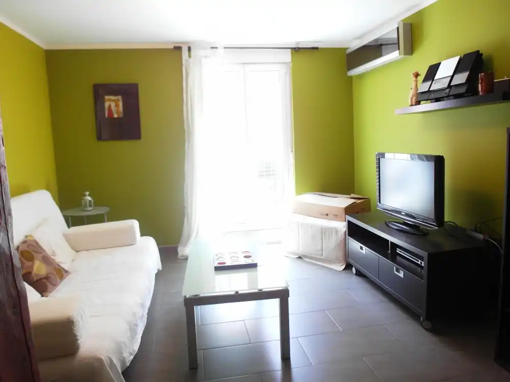 Wohnzimmer von Wohnung zur Miete in Madrid mit Klimaanlage