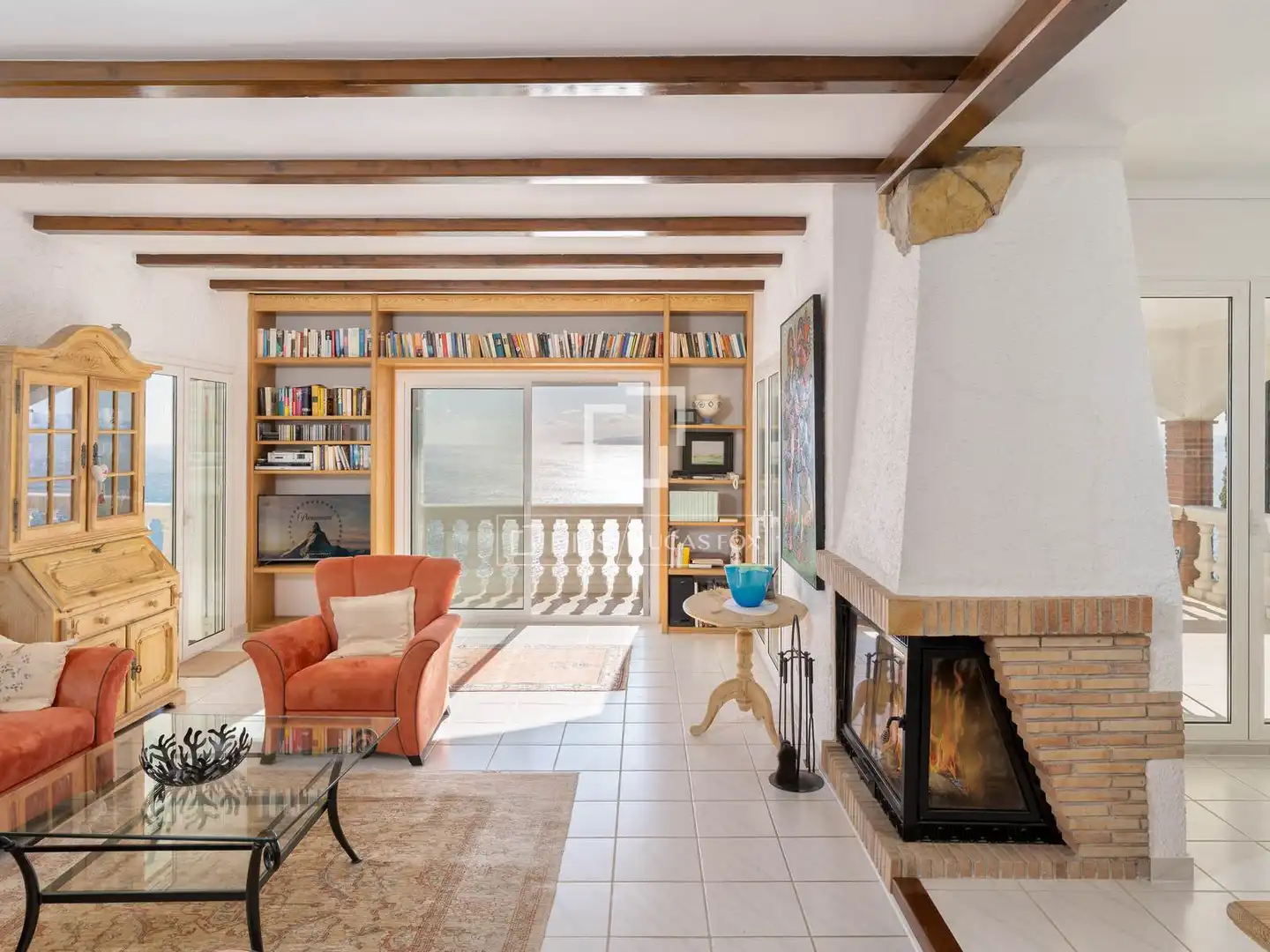 Sala de estar de Casa o chalet en venta en Roses con Calefacción, Jardín privado y Terraza