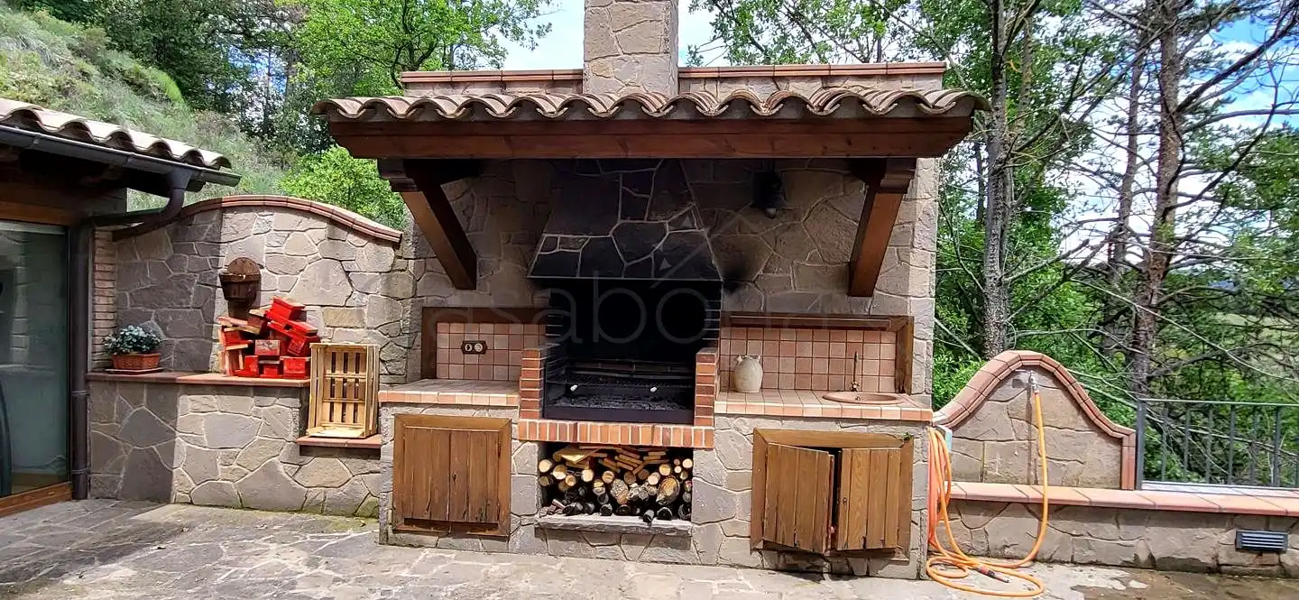Terraza de Casa o chalet en venta en Olost con Jardín privado, Terraza y Piscina