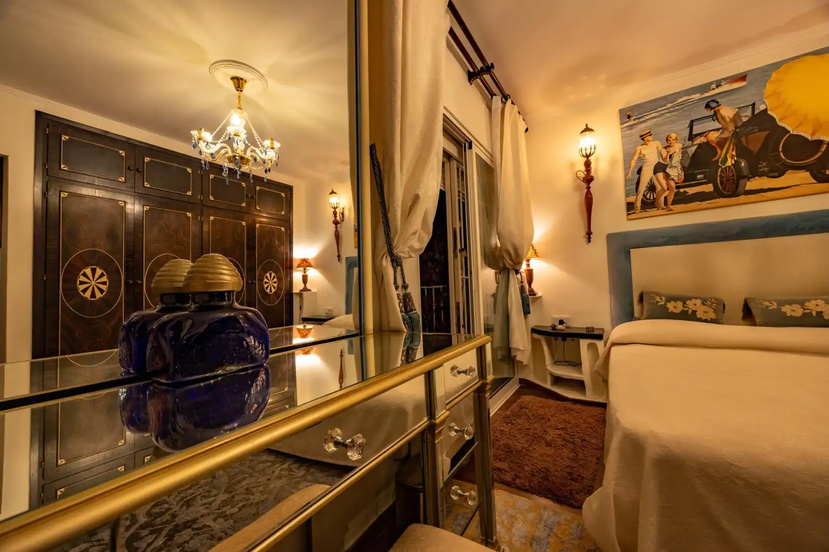 Dormitori de Casa o xalet de lloguer en Marbella amb Aire condicionat, Jardí privat i Terrassa
