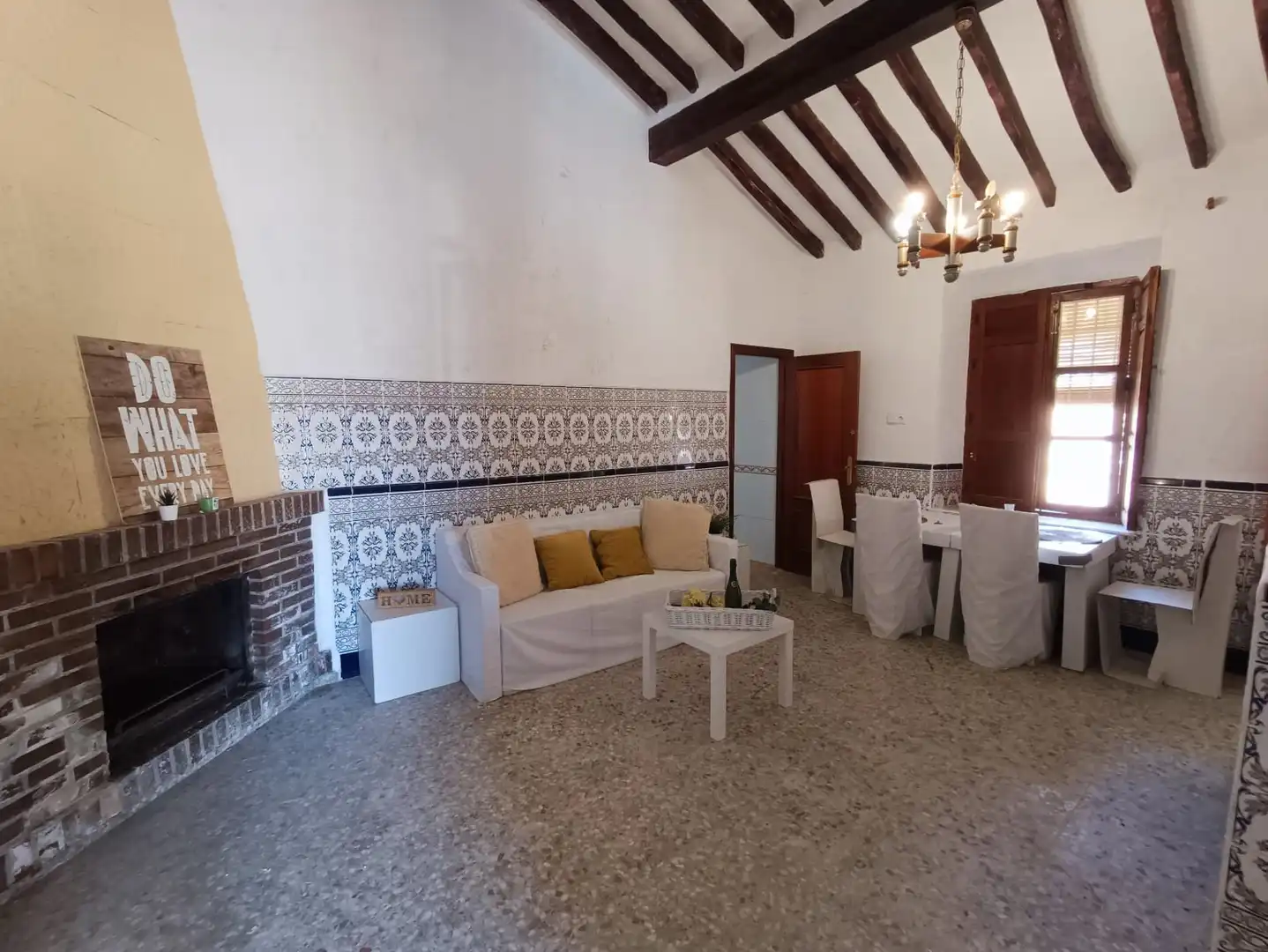 Sala d'estar de Finca rústica en venda en Cartagena amb Jardí privat, Traster i Piscina