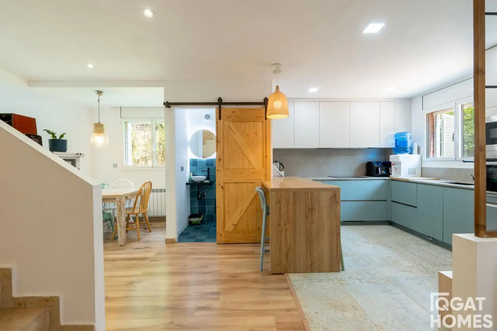Cocina de Casa adosada en venta en Sant Cugat del Vallès con Aire acondicionado, Calefacción y Trastero