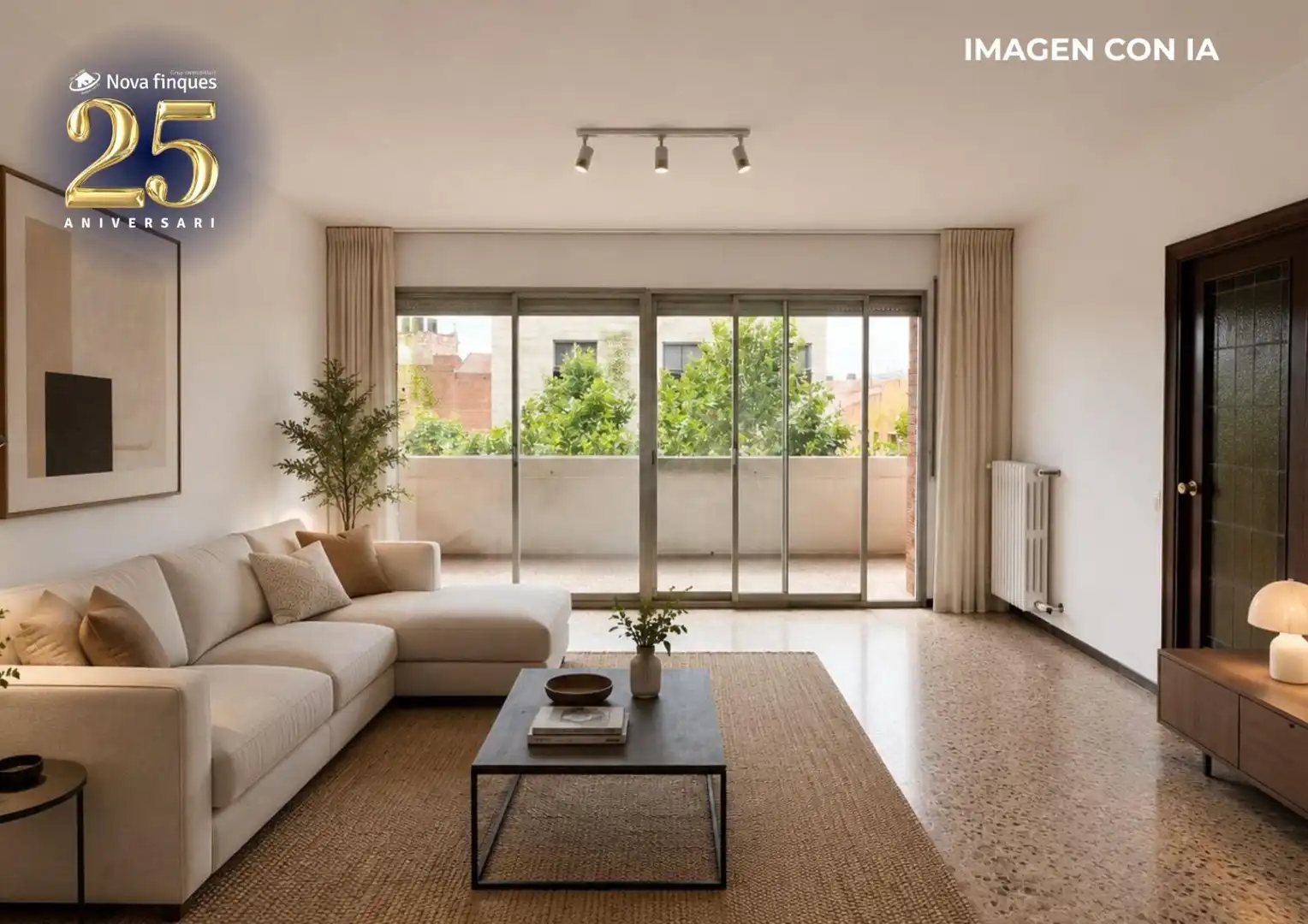 Living room of Flat for sale in Sabadell  with Air Conditioner, Heating and Terrace