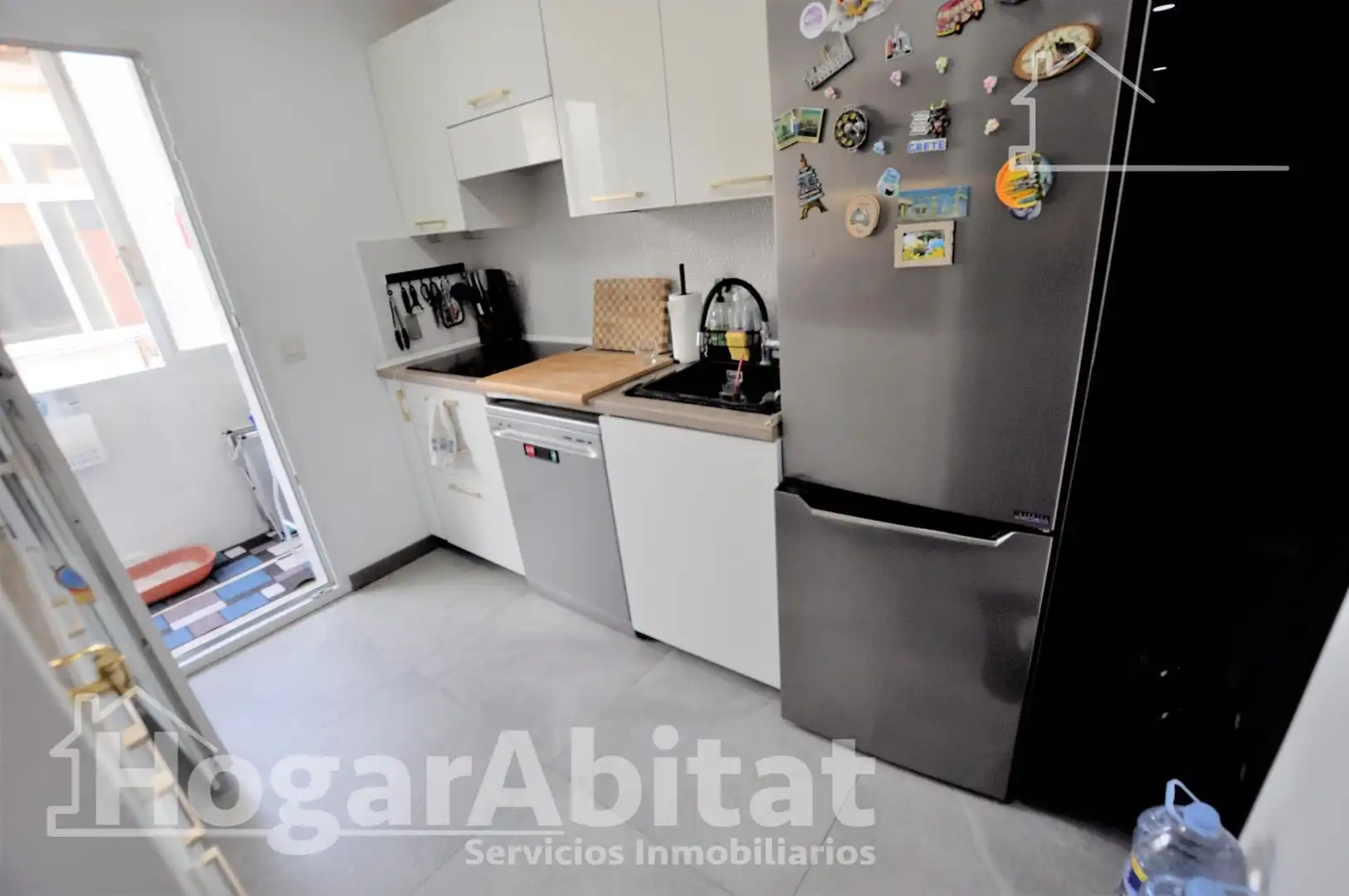 Küche von Wohnung zum Verkauf in Alfafar mit Klimaanlage, Heizung und Parkett