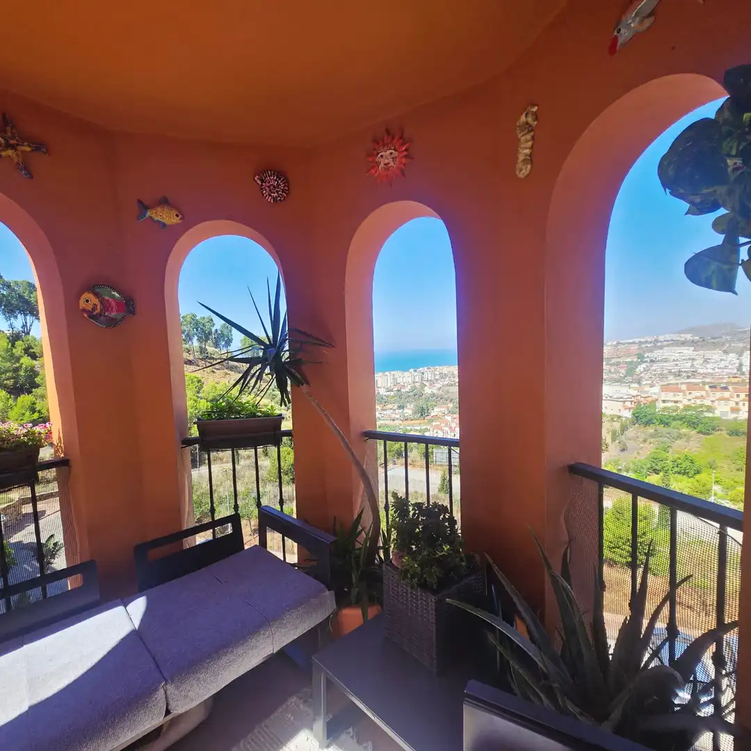 Terrasse von Wohnung zum Verkauf in Rincón de la Victoria mit Klimaanlage, Heizung und Terrasse