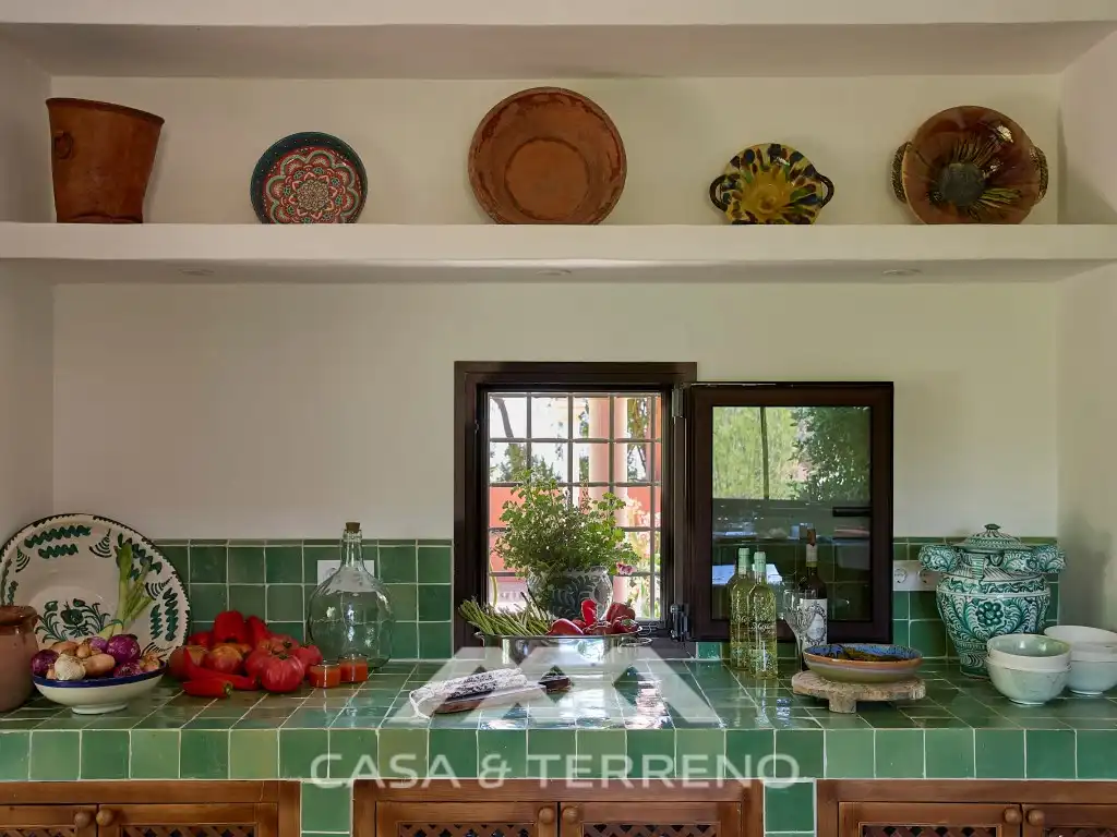 Kitchen of Houses for sale in Comares  with Air Conditioner, Terrace and Swimming Pool