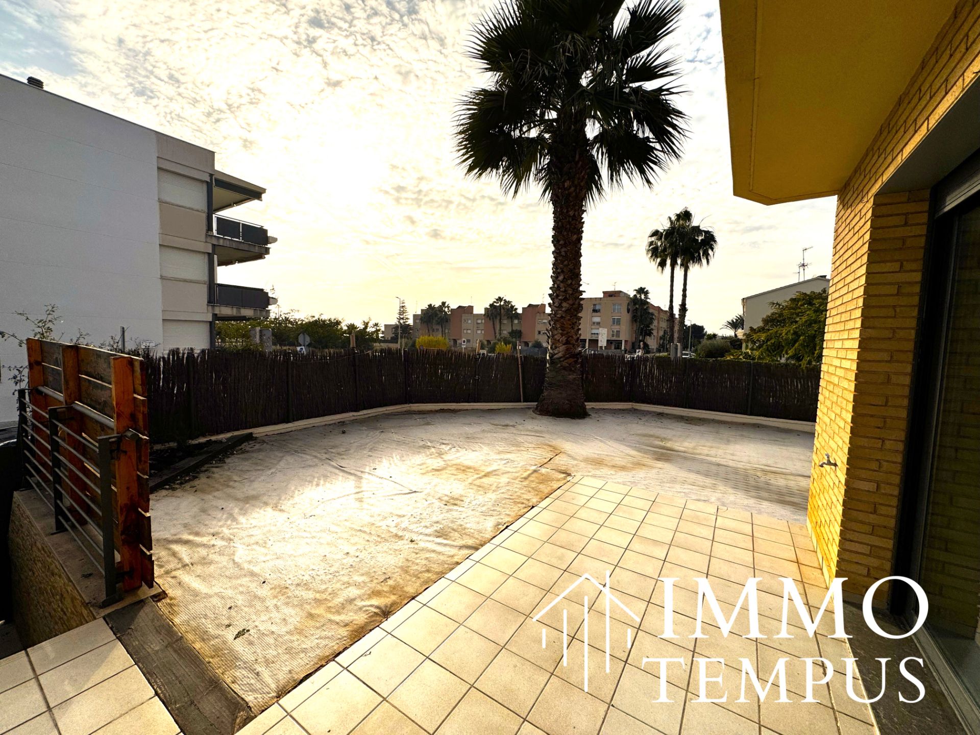 Terrace of Single-family semi-detached for sale in Cubelles  with Heating, Terrace and Oven