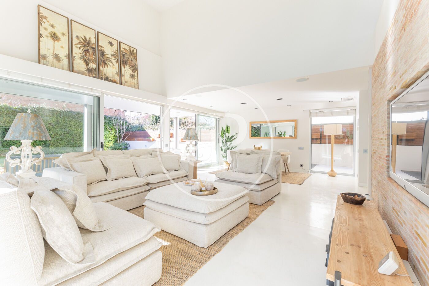 Living room of House or chalet for sale in Sant Cugat del Vallès  with Air Conditioner, Heating and Private garden