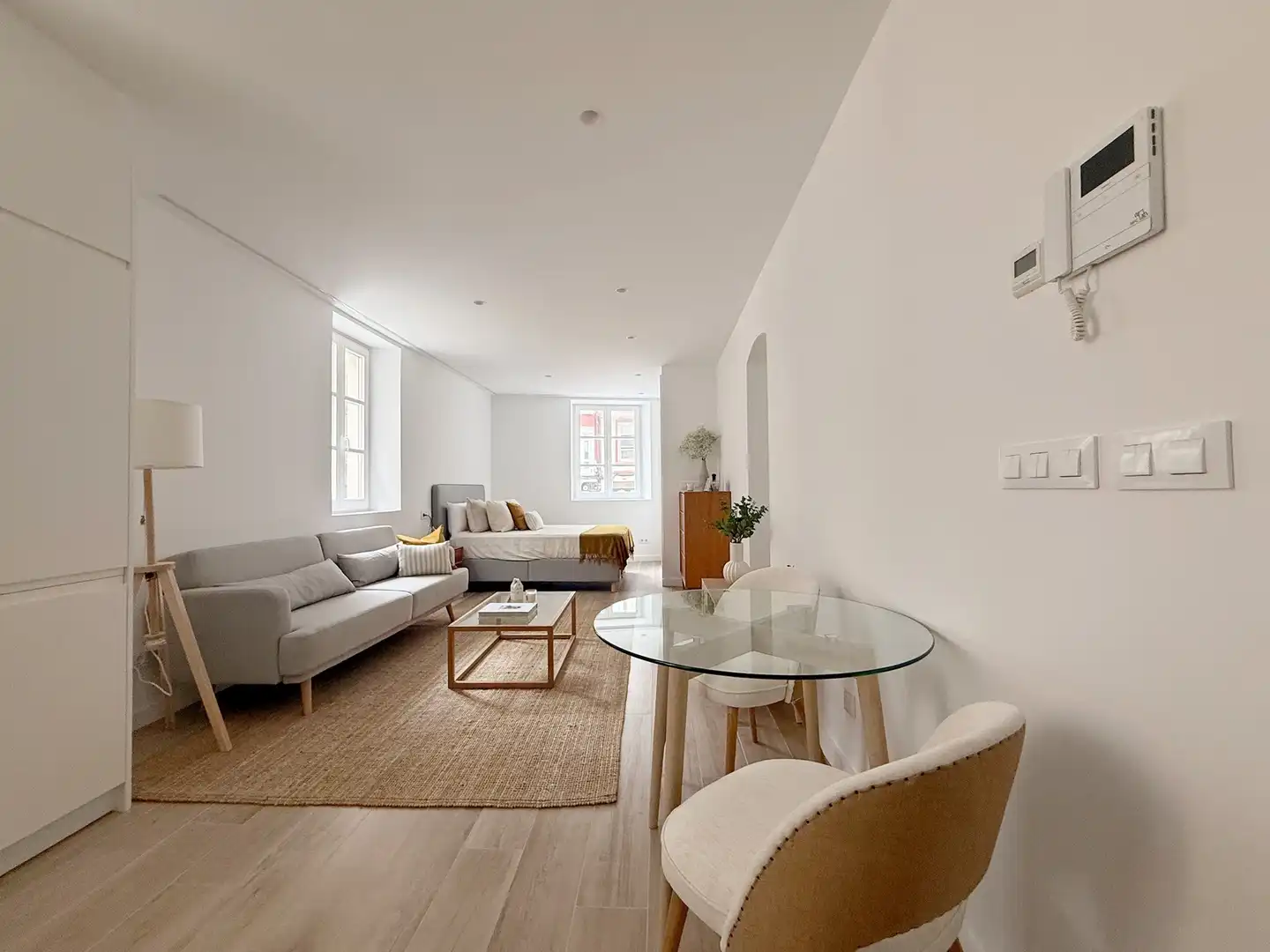 Sala de estar de Loft de alquiler en A Coruña Capital  con Calefacción y Amueblado