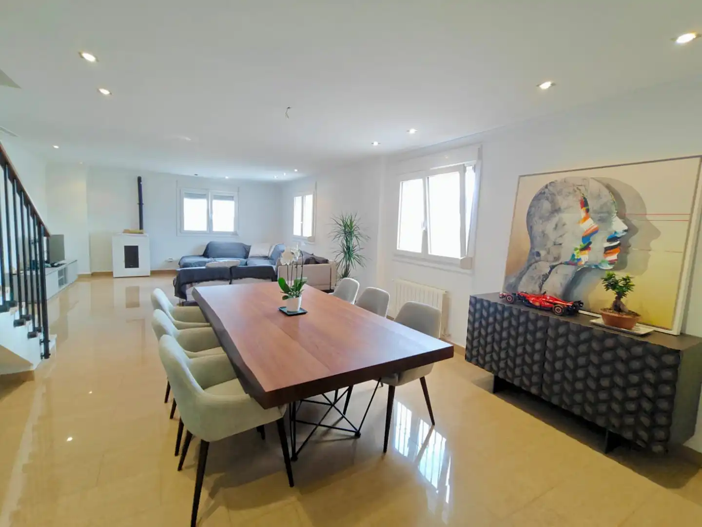 Comedor de Casa o chalet en venta en Llanera de Ranes con Aire acondicionado, Calefacción y Terraza