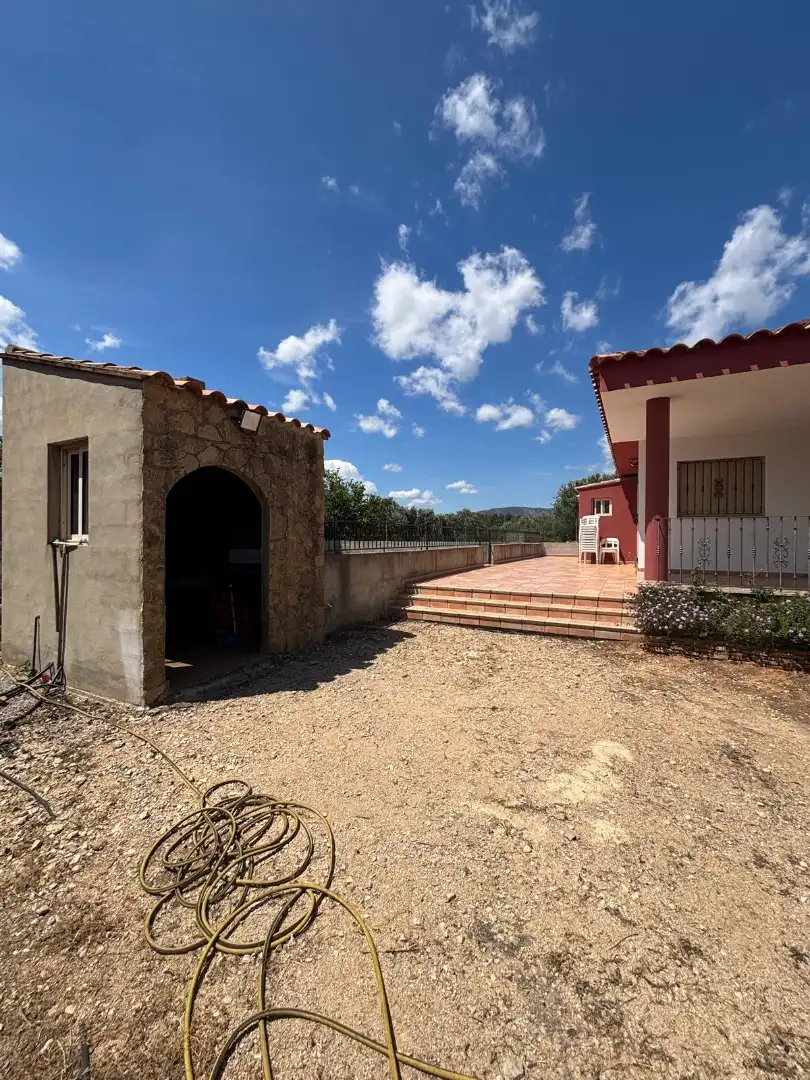 Vista exterior de Casa o chalet en venta en Catadau con Aire acondicionado, Jardín privado y Terraza