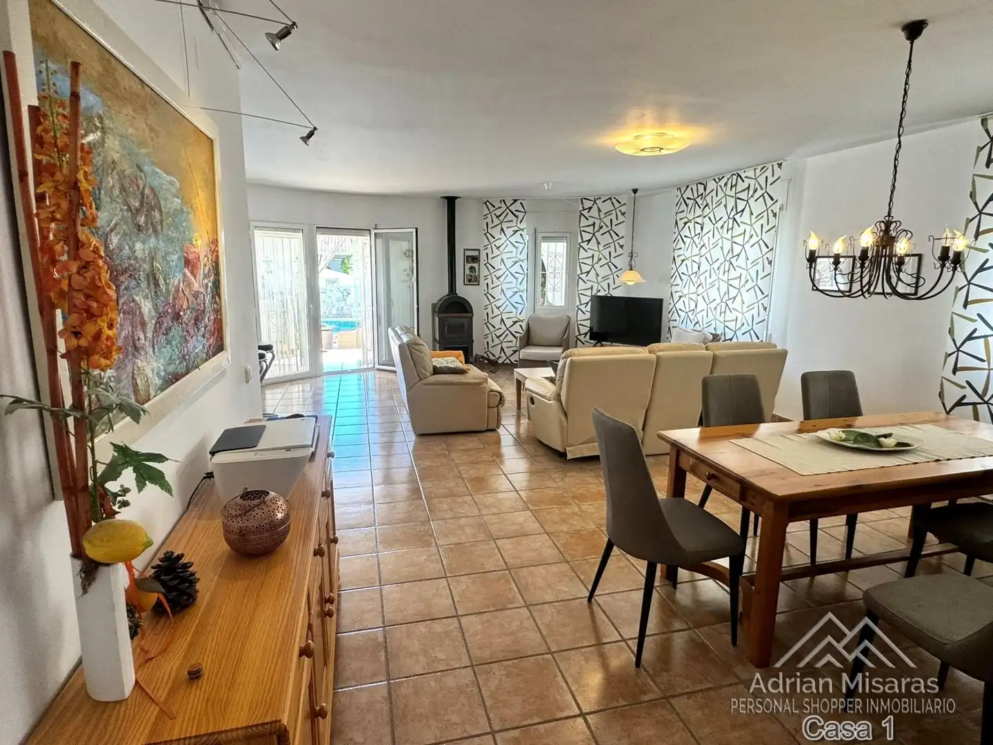 Sala de estar de Casa o chalet en venta en Deltebre con Aire acondicionado, Piscina y Amueblado
