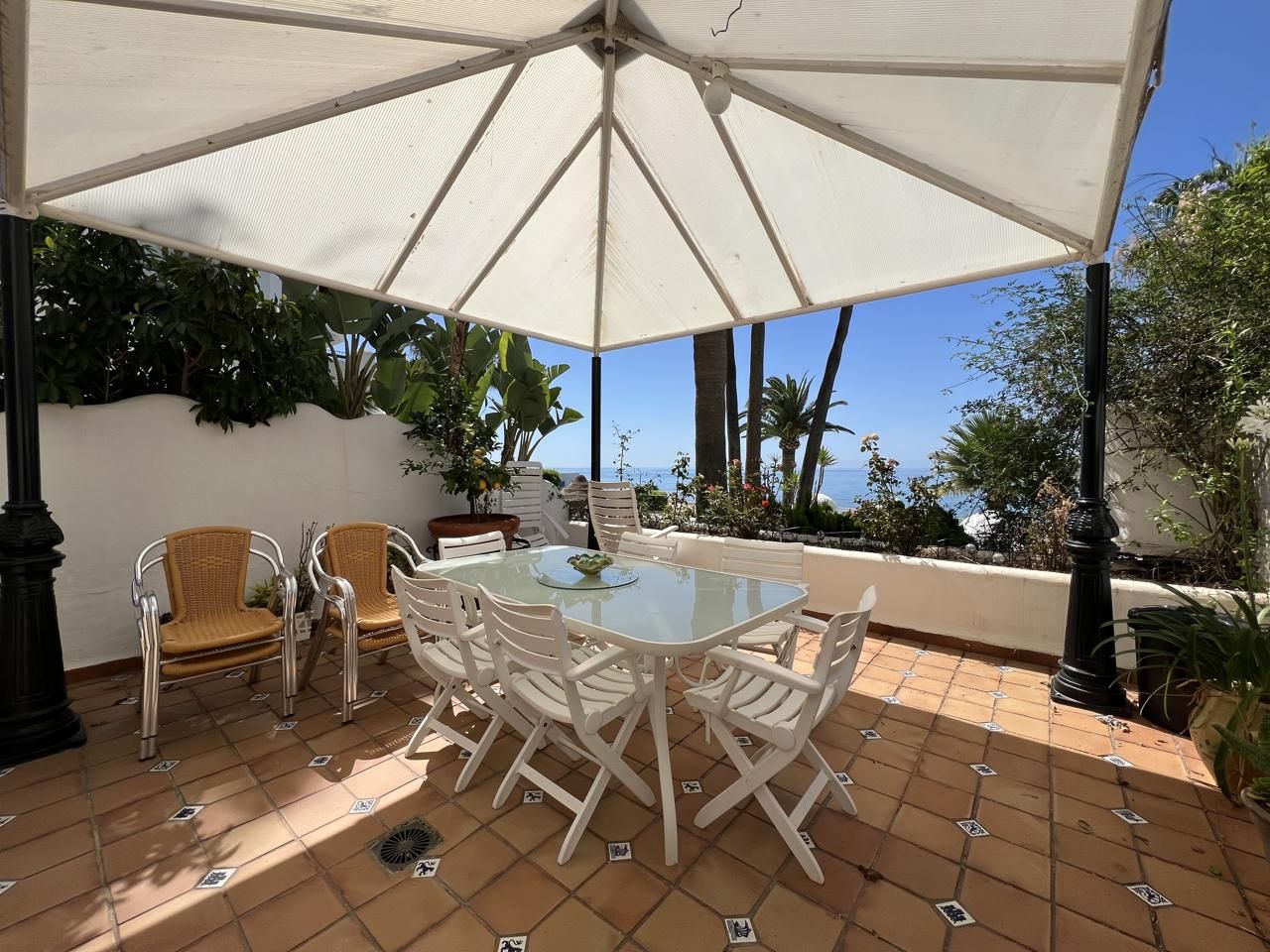 Terrace of Planta baja to rent in Torremolinos  with Air Conditioner, Terrace and Swimming Pool