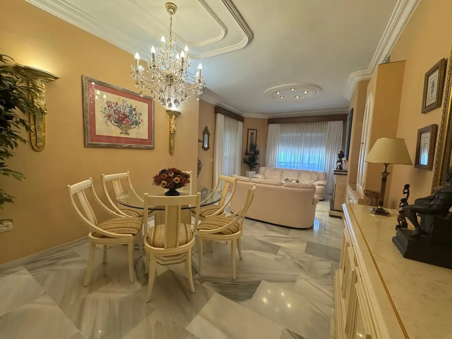 Dining room of Flat for sale in Jerez de la Frontera  with Air Conditioner, Private garden and Terrace