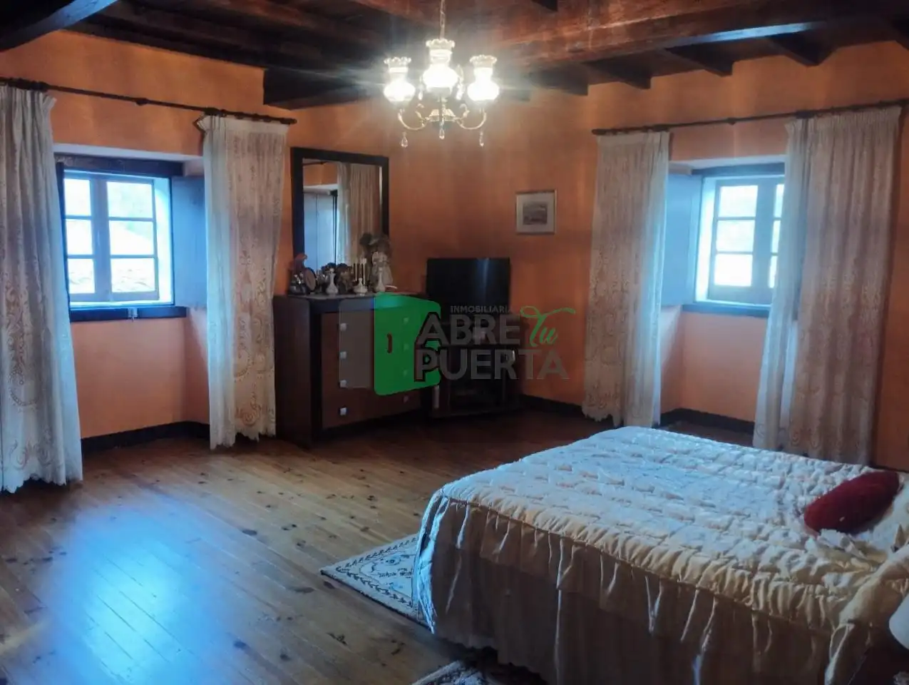 Habitación de Casa o chalet en venta en Punxín con Jardín privado, Amueblado y Balcón