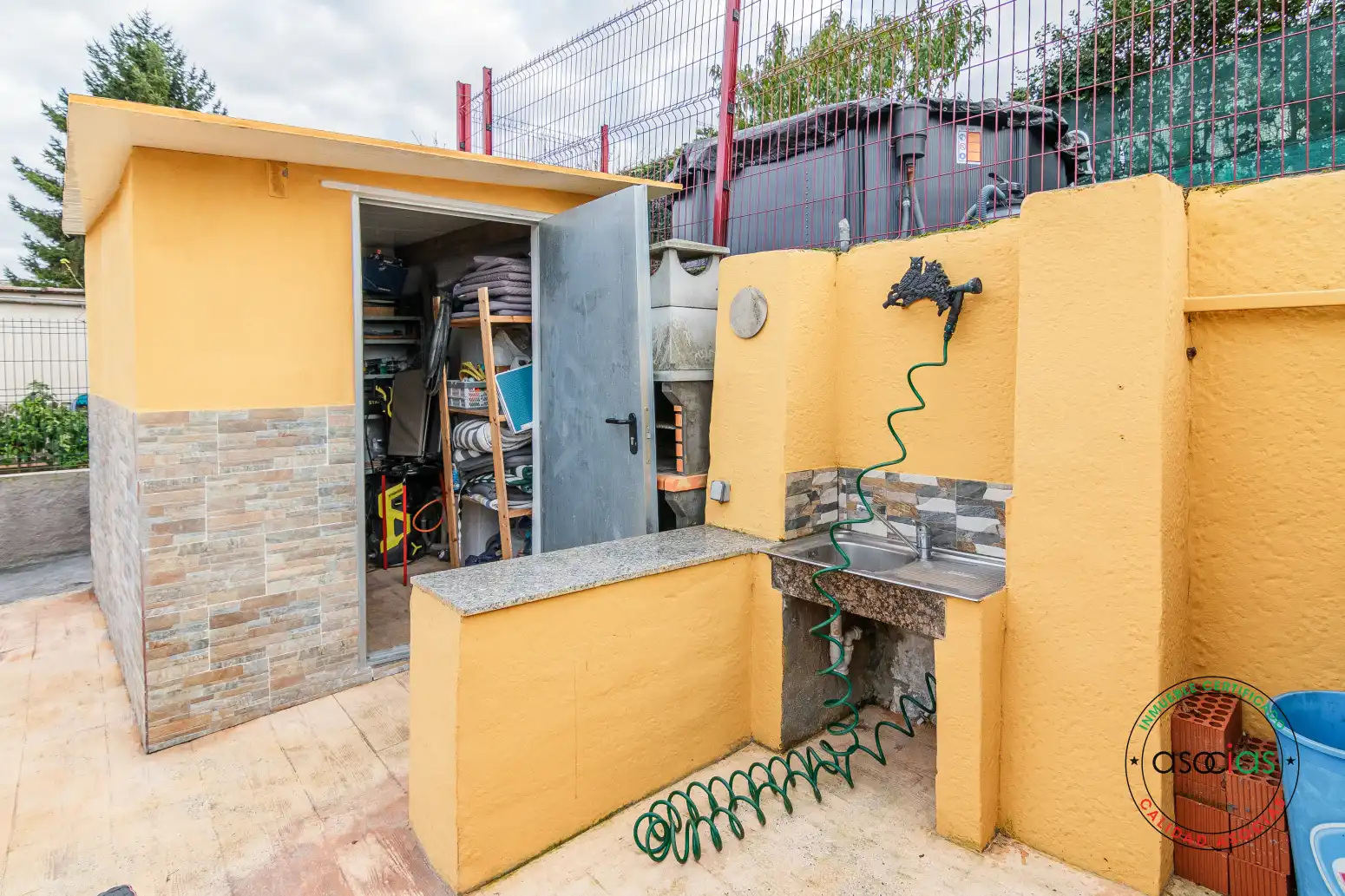 Jardín de Casa adosada en venta en Gijón  con Calefacción, Jardín privado y Parquet