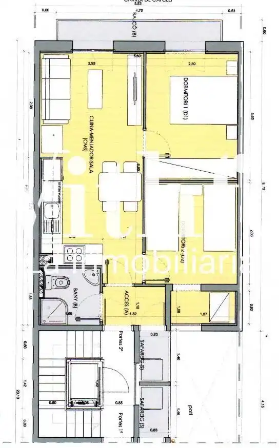 Flat for sale in Barcelona  with Air Conditioner, Heating and Balcony