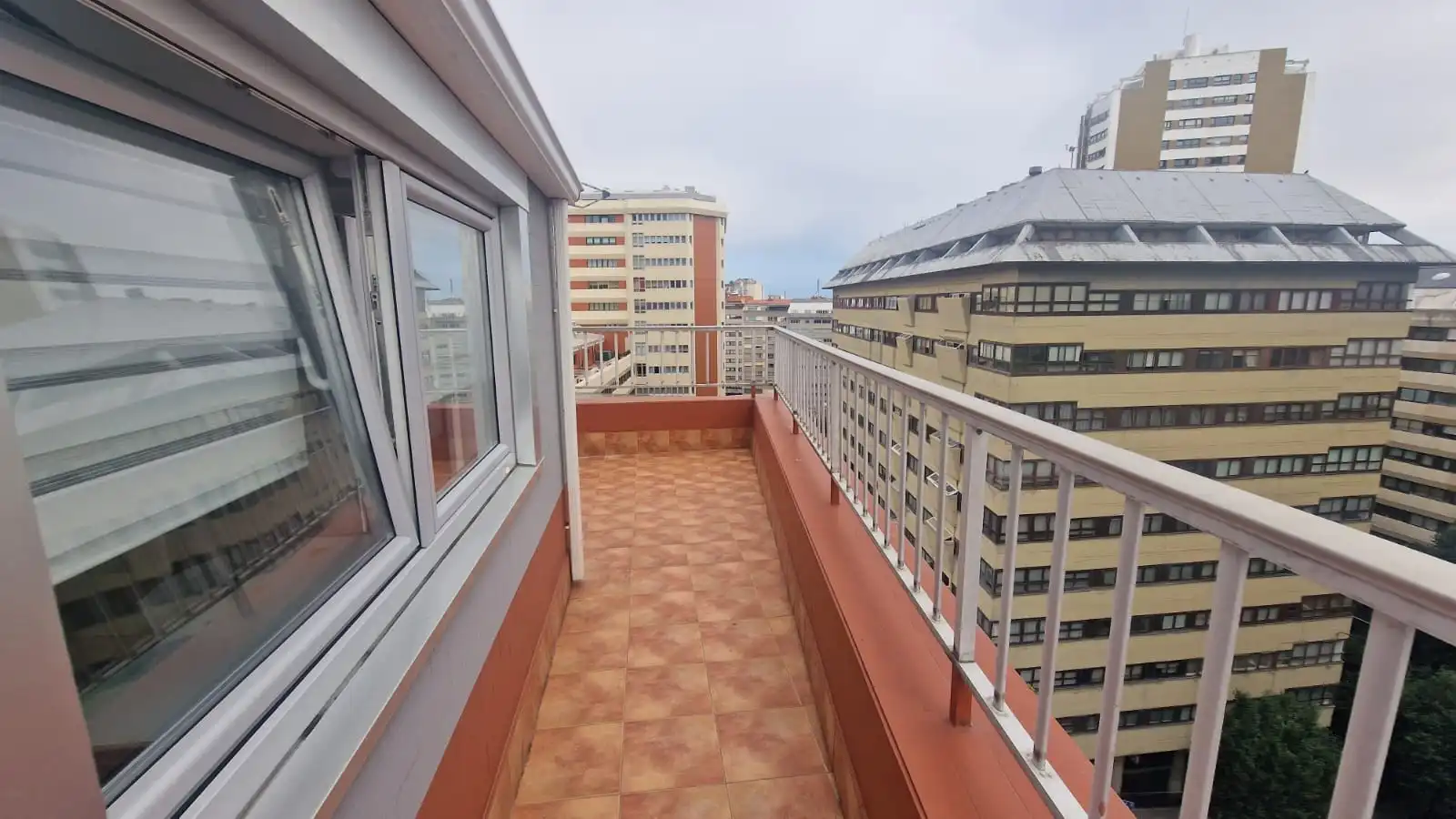 Balcony of Attic for rent in A Coruña Capital   with Heating, Parquet flooring and Terrace