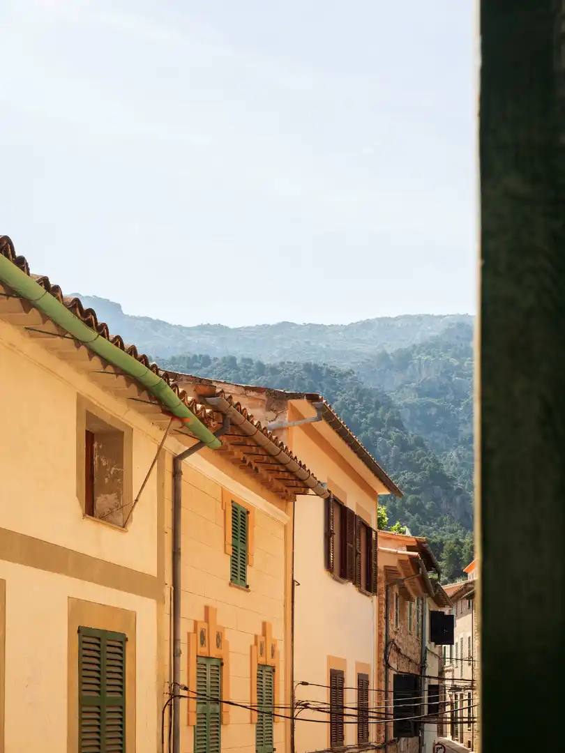 Vista exterior de Casa adosada en venta en Sóller con Jardín privado y Terraza