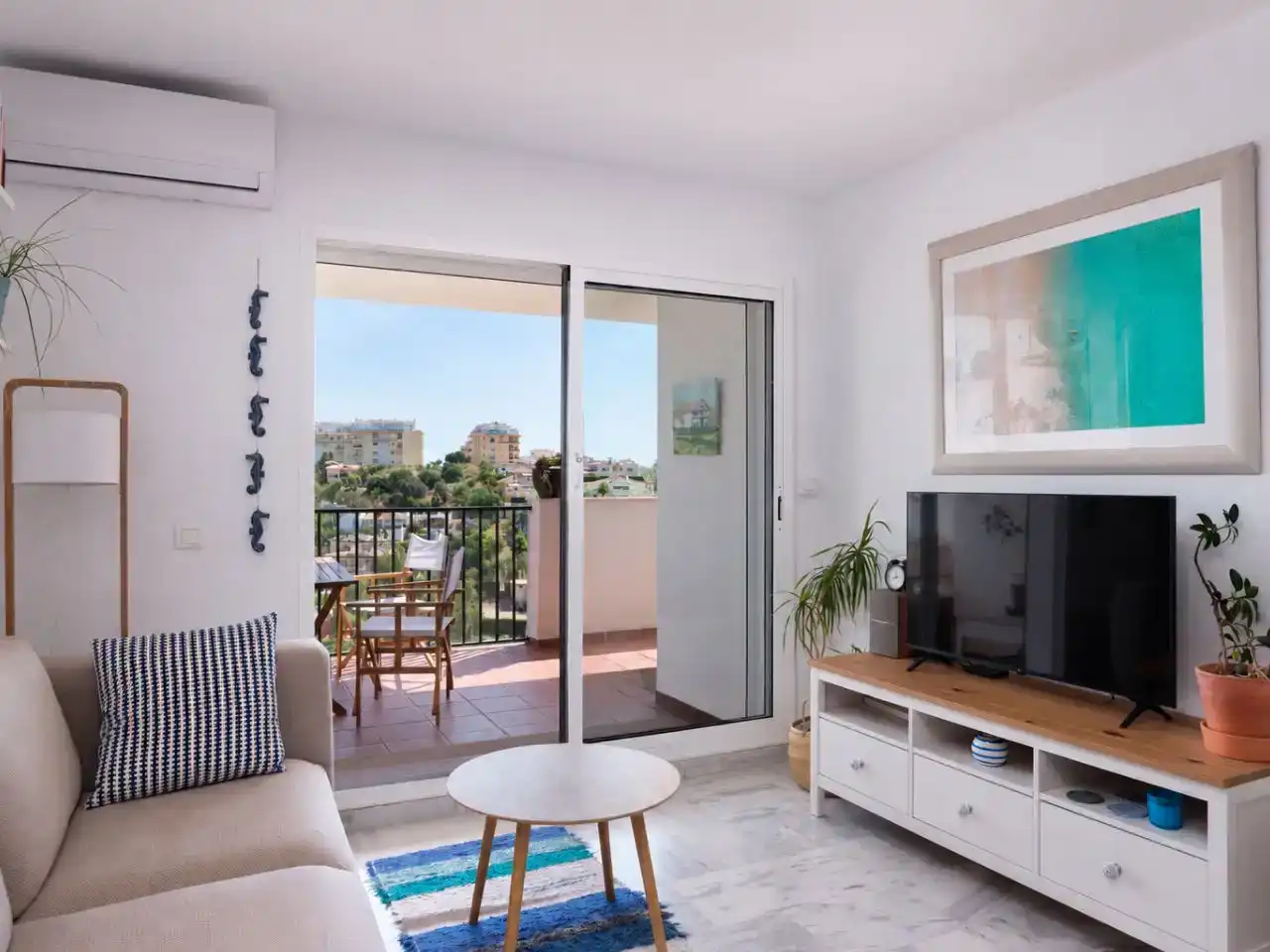 Balcony of Flat for sale in Mijas  with Air Conditioner, Storage room and Swimming Pool