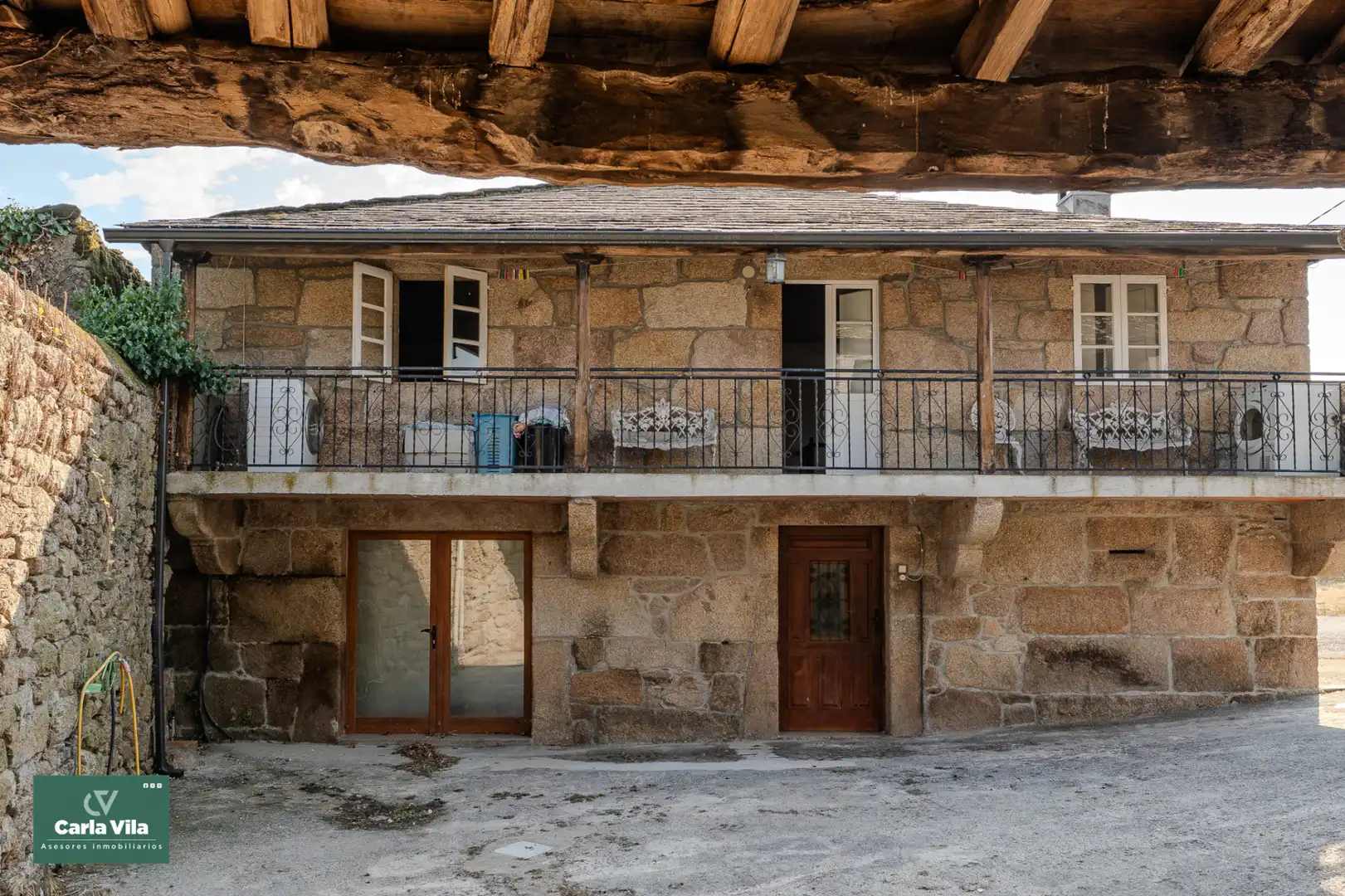 Vista exterior de Finca rústica en venta en O Corgo   con Calefacción, Jardín privado y Parquet