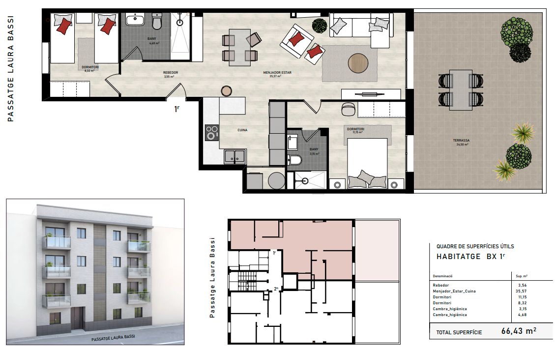 Flat for sale in Les Franqueses del Vallès  with Air Conditioner, Heating and Terrace