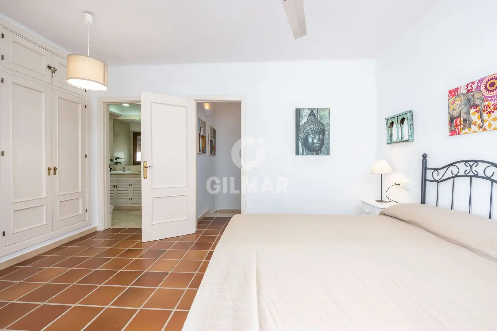 Schlafzimmer von Wohnung zum Verkauf in Zahara de los Atunes mit Heizung, Privatgarten und Schwimmbad
