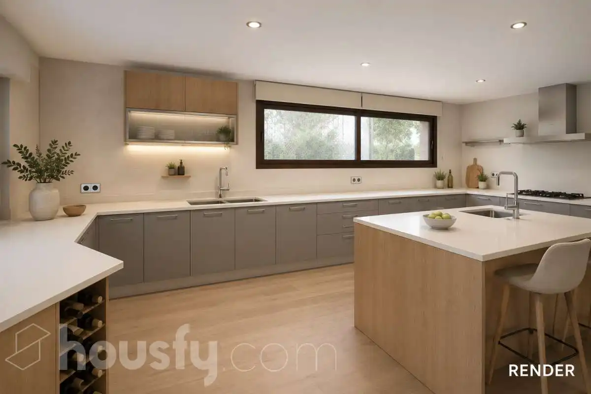 Cocina de Casa o chalet en venta en Sant Julià de Ramis con Calefacción, Jardín privado y Terraza