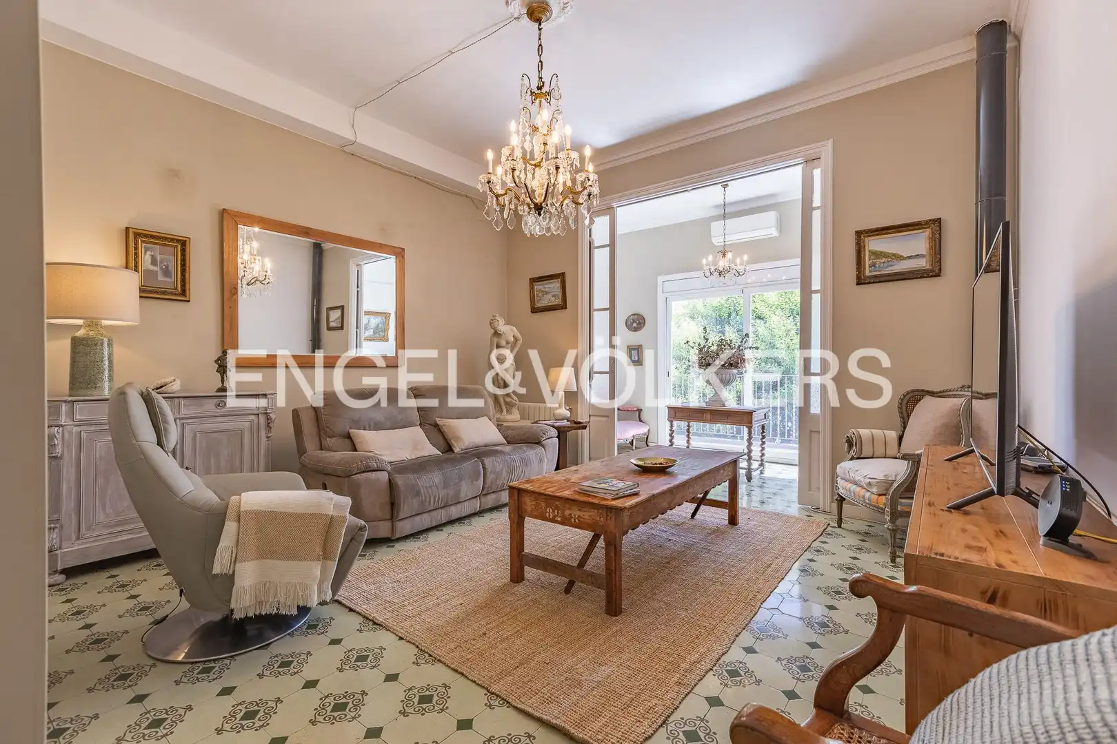 Sala de estar de Casa o chalet en venta en Terrassa con Aire acondicionado, Calefacción y Jardín privado