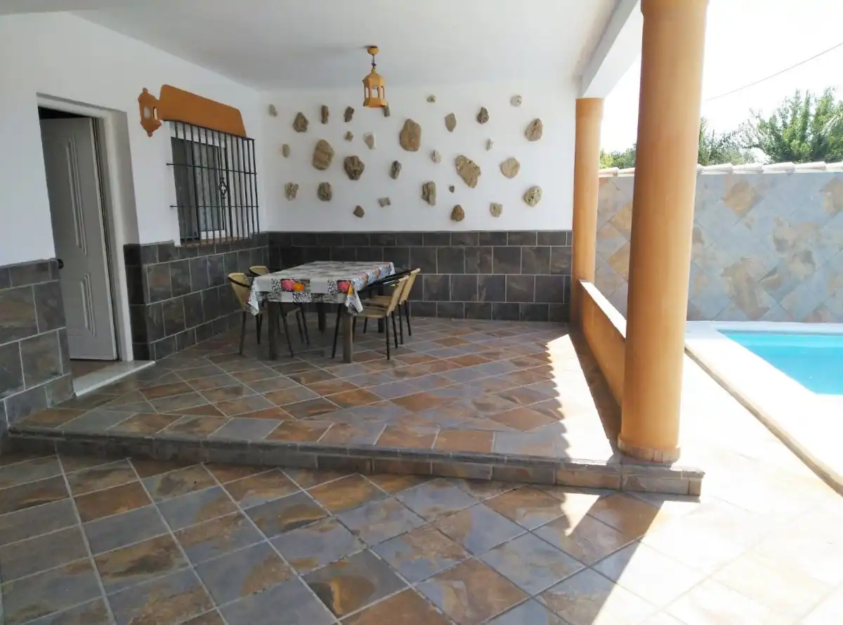 Terrassa de Casa o xalet en venda en Chiclana de la Frontera amb Jardí privat, Terrassa i Piscina