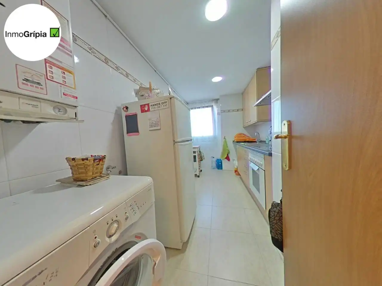Küche von Wohnung zum Verkauf in Terrassa mit Klimaanlage, Heizung und Parkett