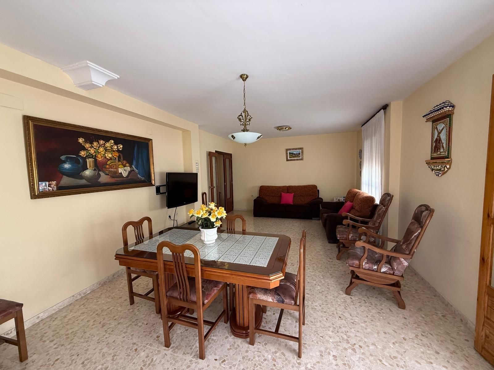 Dining room of House or chalet for sale in Puente Genil  with Air Conditioner, Private garden and Terrace
