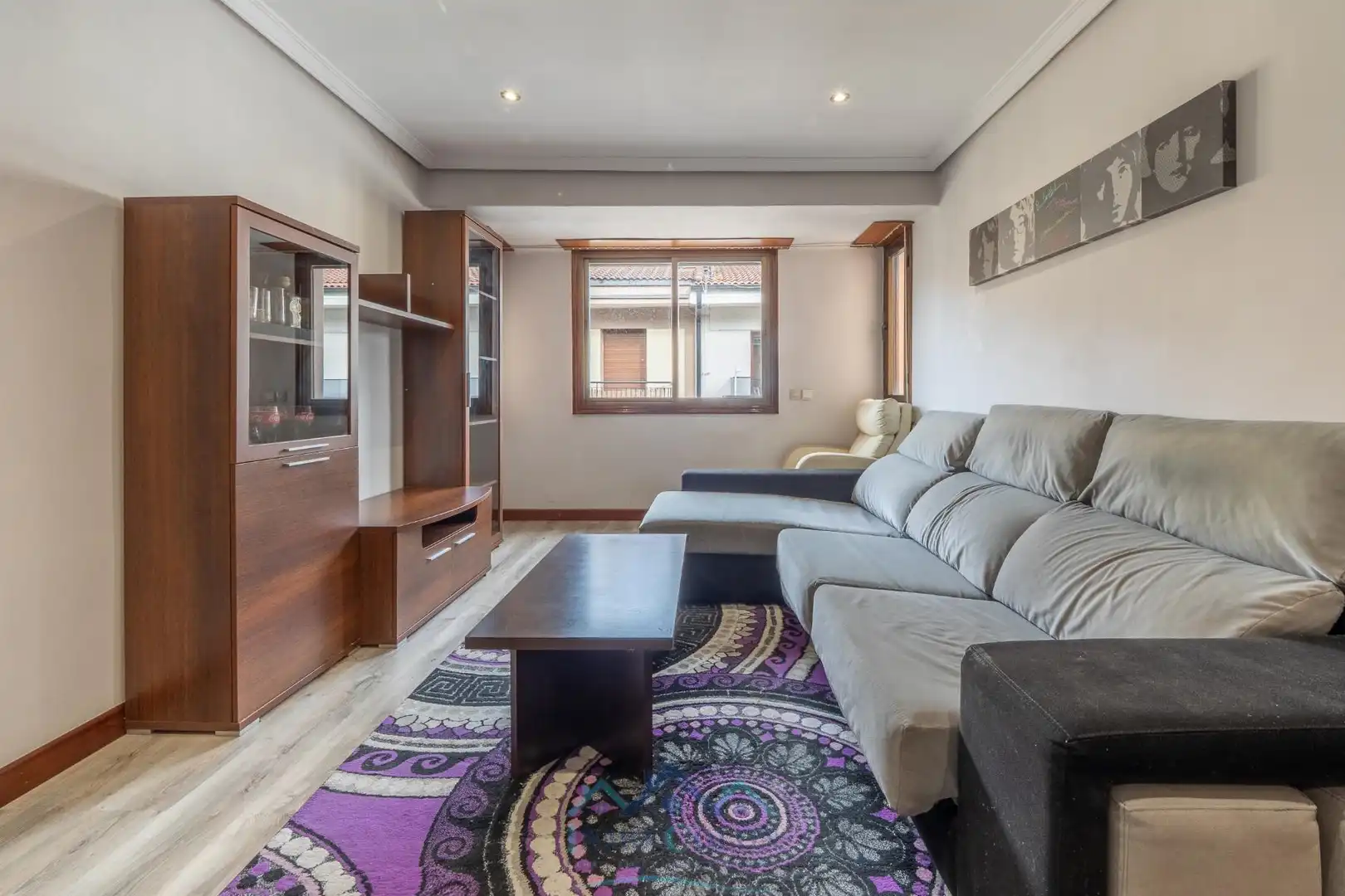 Living room of Flat for sale in Irun   with Parquet flooring and Furnished
