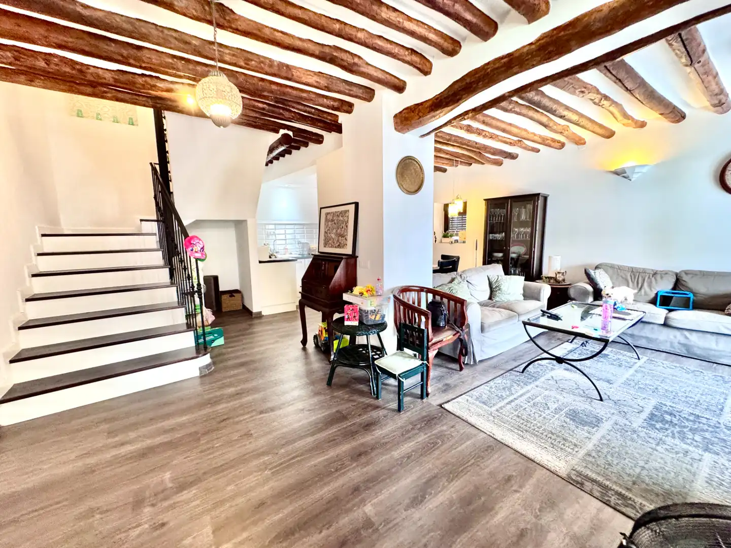Sala d'estar de Casa o xalet en venda en Válor amb Calefacció, Jardí privat i Terrassa