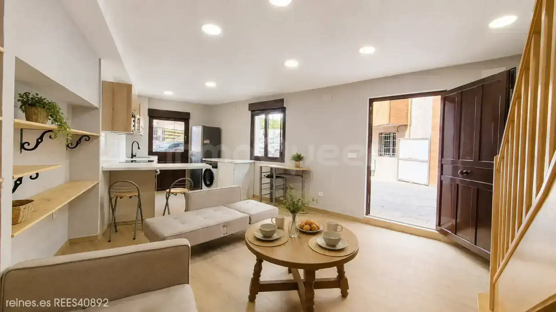 Sala d'estar de Casa adosada en venda en Siero
