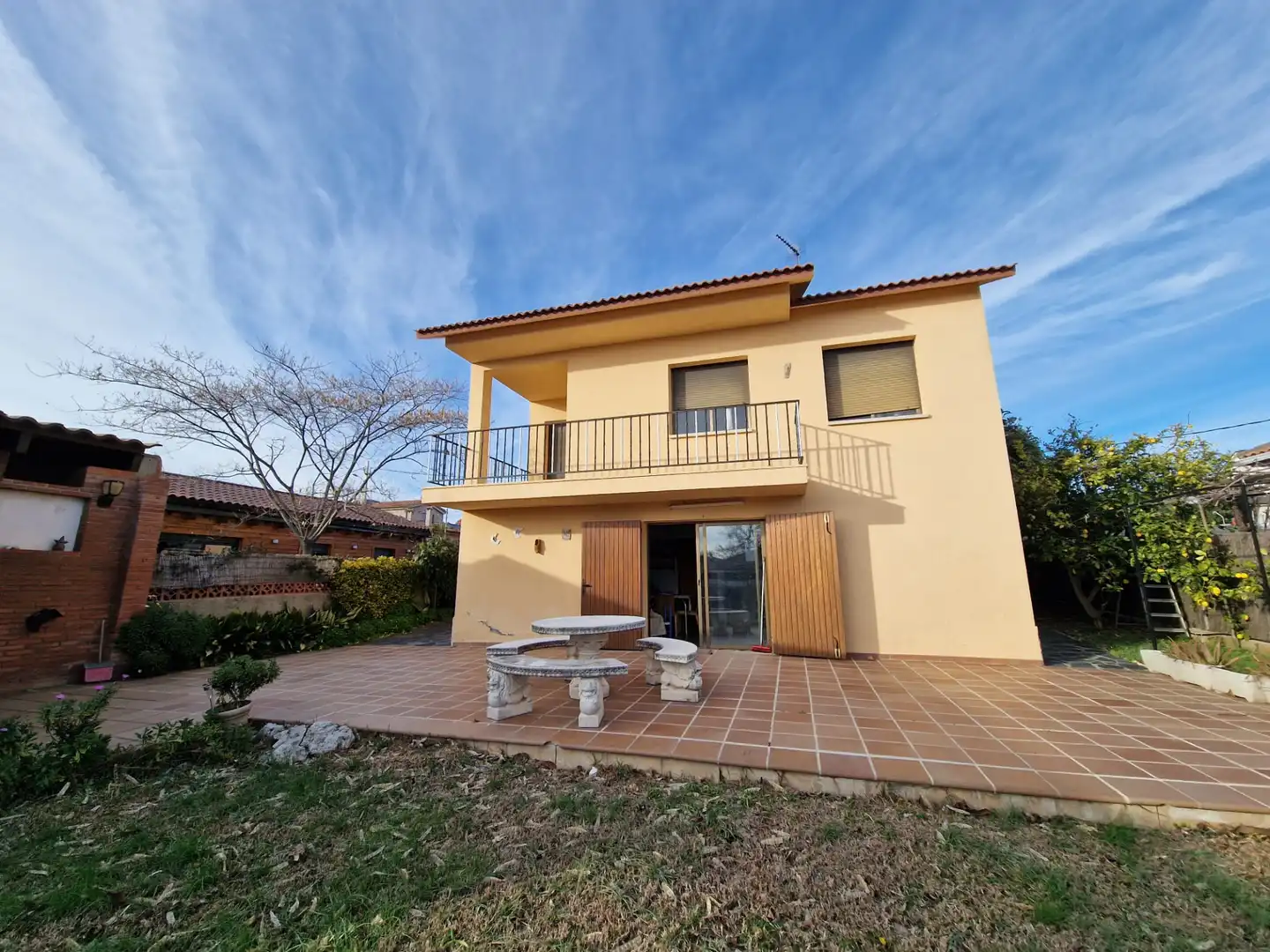 Vista exterior de Casa o chalet en venta en Cànoves I Samalús con Calefacción, Jardín privado y Terraza