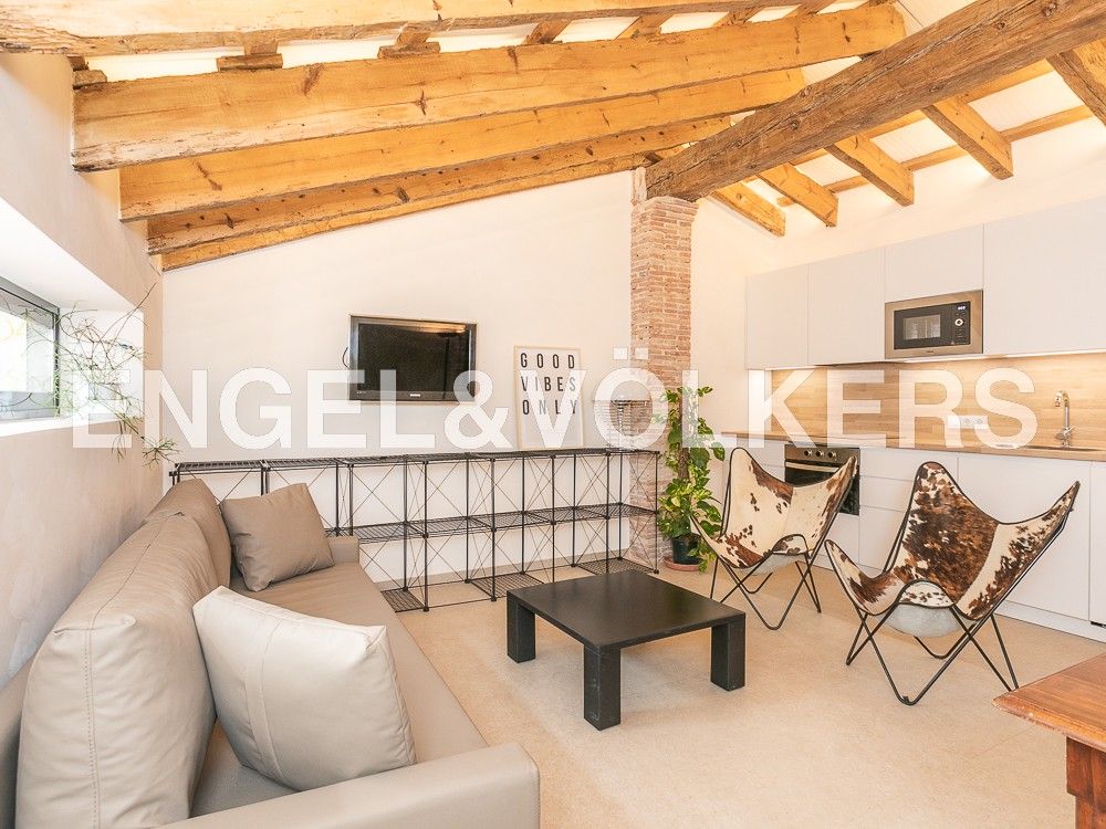 Living room of Attic to rent in  Valencia Capital  with Air Conditioner, Heating and Terrace