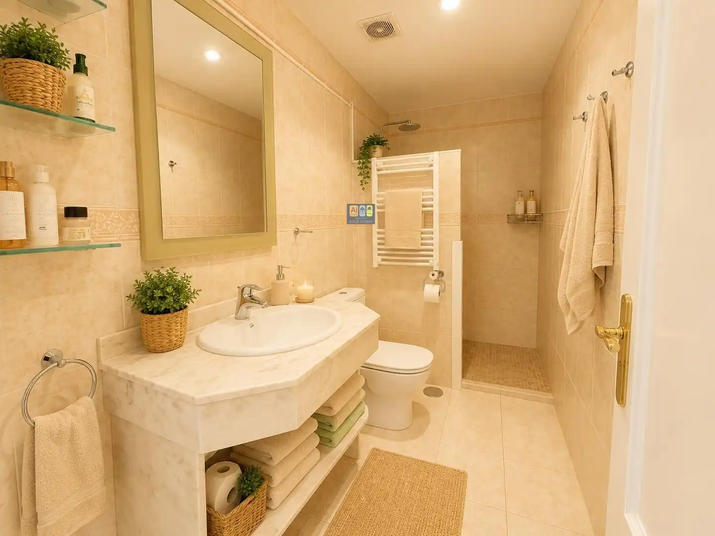 Bany de Apartament en venda en Altea amb Aire condicionat, Calefacció i Jardí privat