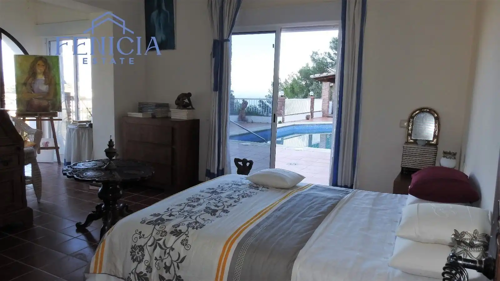 Dormitori de Casa o xalet en venda en Almuñécar amb Jardí privat, Terrassa i Traster