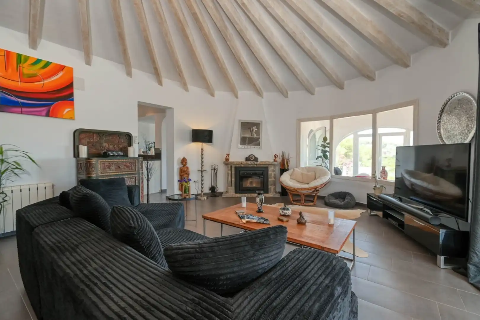 Sala d'estar de Casa o xalet en venda en Cala Advocat - Baladrar  