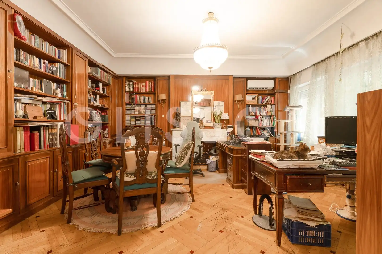 Sala de estar de Piso de alquiler en Madrid con Aire acondicionado, Calefacción y Terraza