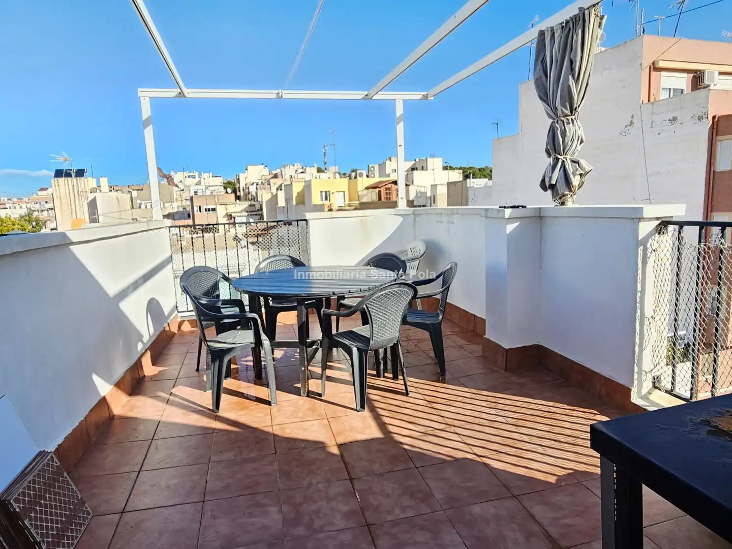 Terrasse von Dachboden zum Verkauf in Santa Pola mit Klimaanlage, Heizung und Terrasse